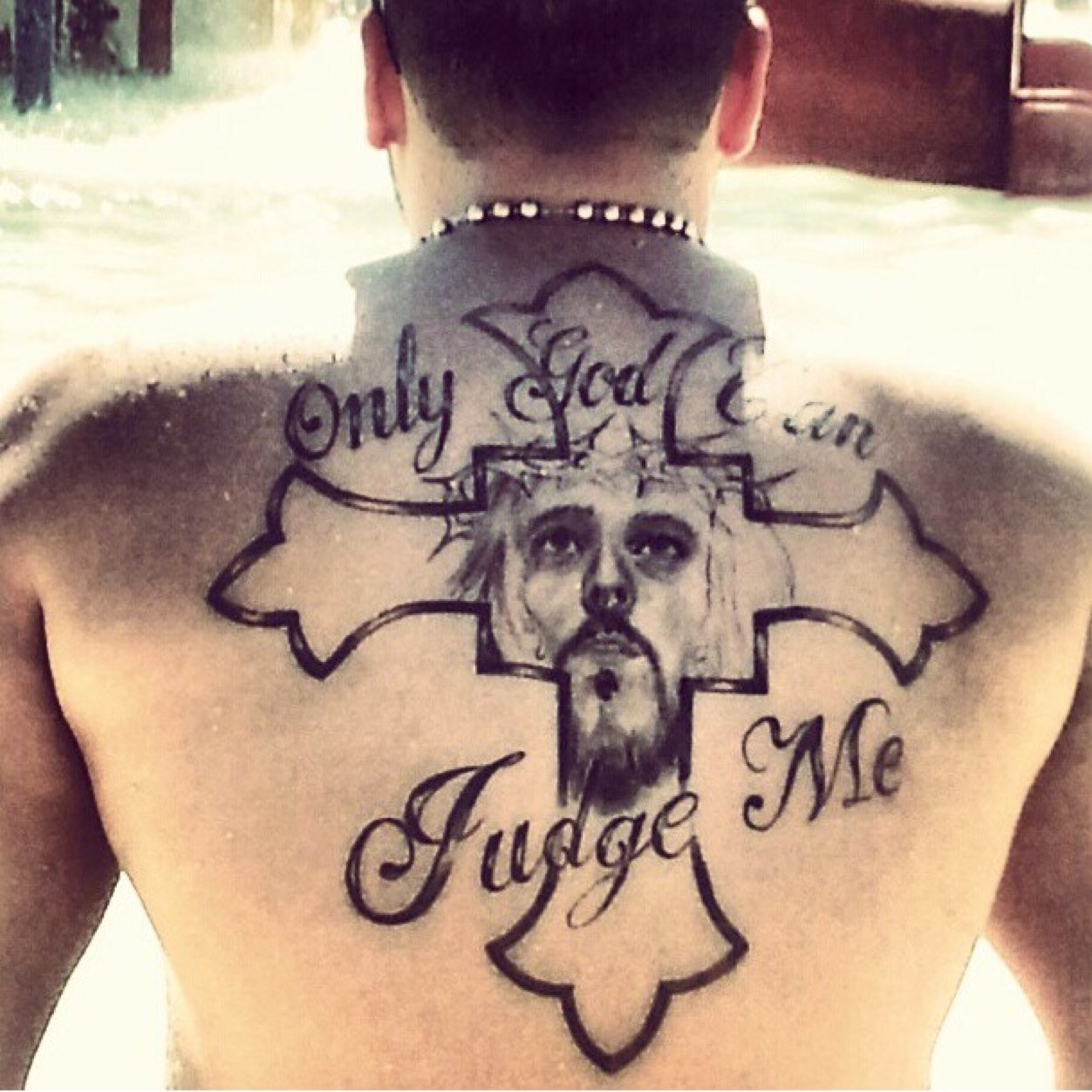 Only god can judge me.