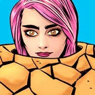 Pretty in pink. I put on a suit and things get messy. Part of the Fantastic Four reserve team I'm a bit of a rock star~ it's always clobberin' time! (Marvel RP)