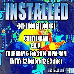 A weekly Edm event run by @threedl @nopublicity #EDMFamily haveing a great Night #YOU enquiries at installedcheltenham@gmail.com