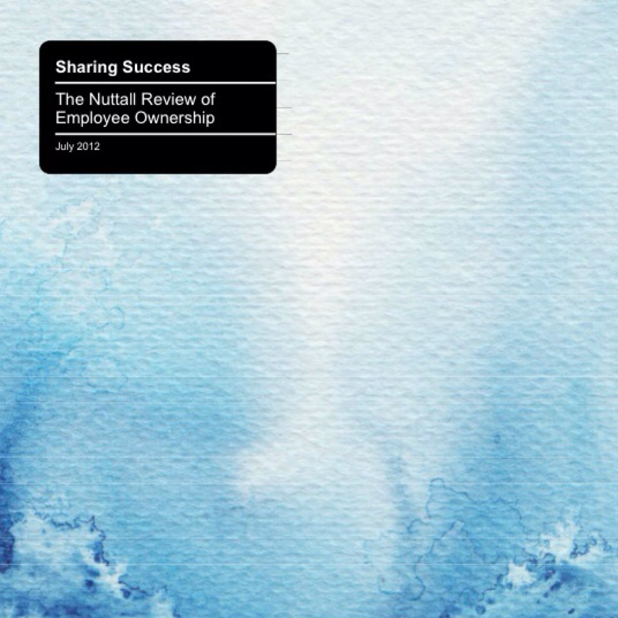 Partner, Fieldfisher LLP and as the UK Government's independent adviser author of Sharing Success: The Nuttall Review of Employee Ownership