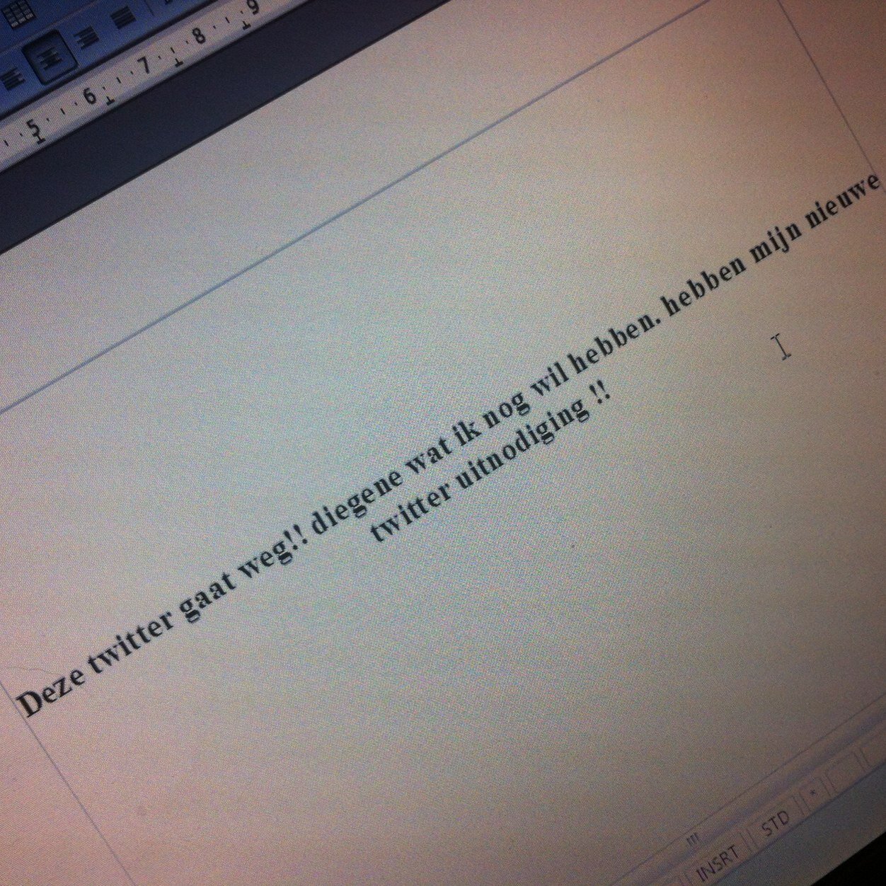 Deze twitter gaat weg !!