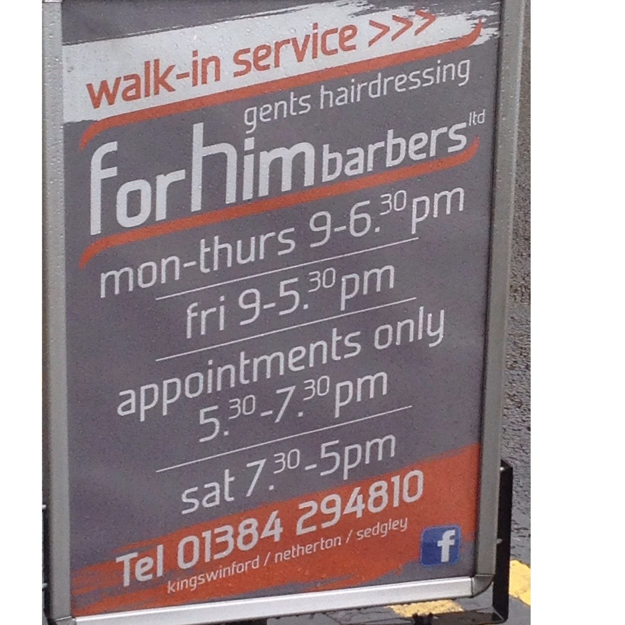 ForHimBarbers! Kingswinford! Netherton! Sedgley! From new styles to old school trims we can do it all so call in now!!! Open mon- sat 9am till 6:30pm!!!