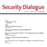 SecDialogue's profile picture. Academic journal with cutting-edge reflection on new and traditional security issues by combining theory with empirics, edited at @PRIOresearch