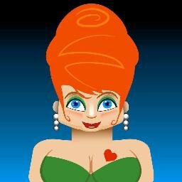 The fantabulous Miss Trixie, high-haired, Aqua-Netted, geetar player chasin' gal. SMOOCH, y'all!