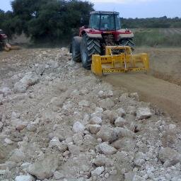 Trituració de pedra, reparació i millora de camins, agricultura ecològica