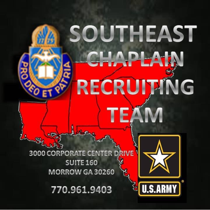 SouthEastCRT's profile picture. We recruit qualified clergy for the US Army Chaplain Corps from LA, MS, AL, FL, GA, SC, NC, PR, Virgin Islands, and part of TN. (Following & RTs ≠ Endorsement)