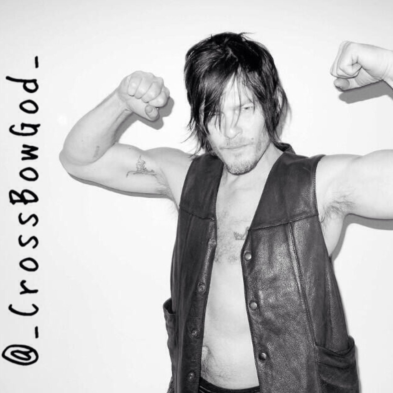 Daryl fuckin' Dixon. One wrong move, and you get an arrow in the ass. Just so you know. {RP;#UD #TWD}