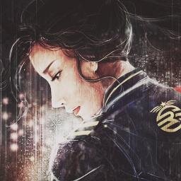 The girl who shatters the shining glass.