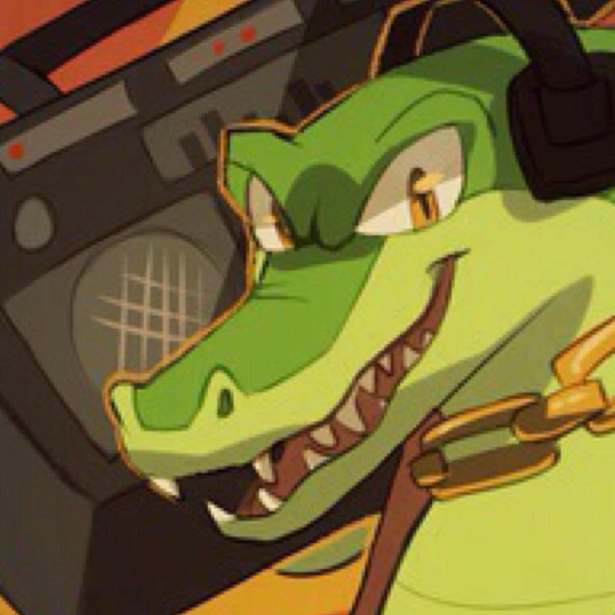 Vector's the name. Team Chaotix greatest! What I do doesn't make me good money... but, whatever! #TeamChaotix [STH RP]