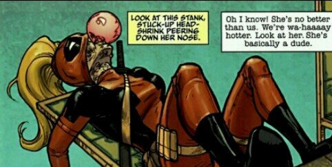 I'm Lady Deadpool aka Wanda Wilson. I cannot live without....my tacos! ||Sing|| The girl merc with a mouth!||