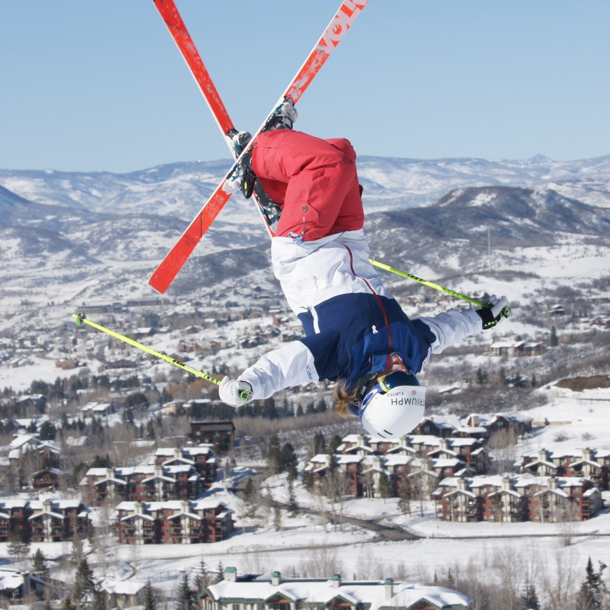 Professional mogul skier and Olympian from Vail Colorado who loves to be outdoors and do outdoorsie stuff