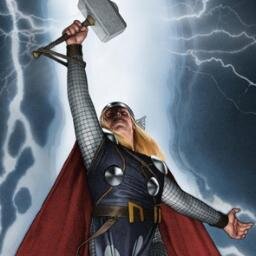 Thor is perhaps the greatest and mightiest defender of both . Armed with his hammer, Mjolnir, Thor is the mightiest warrior of Asgard. #Single