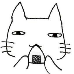猫背です。いつも元気がありません。