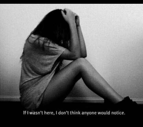 18 year old depressed girl #alone