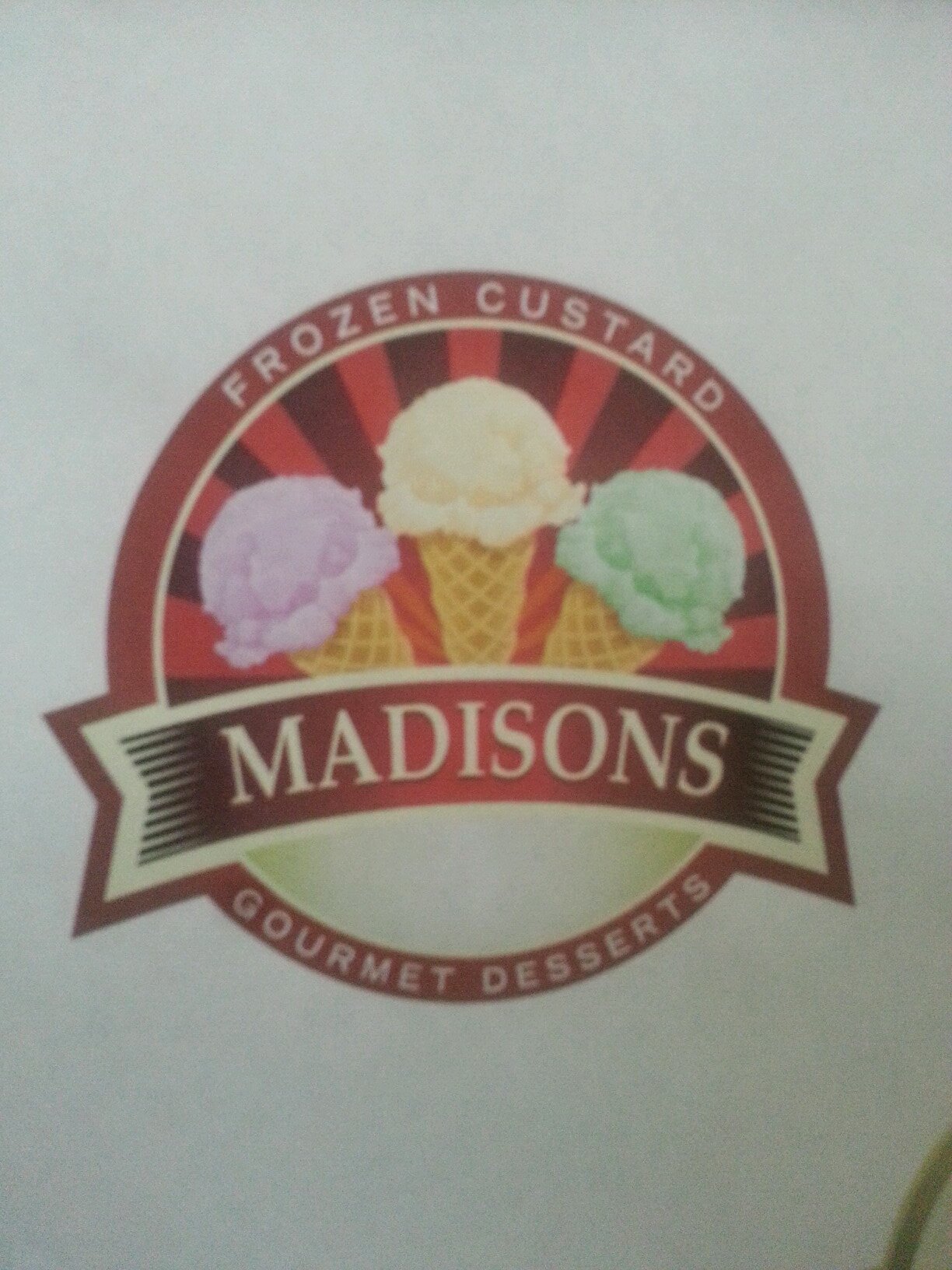 Gourmet Ice Cream-Cafe(frozen custard). Once you try it you will never eat regular ice cream again.