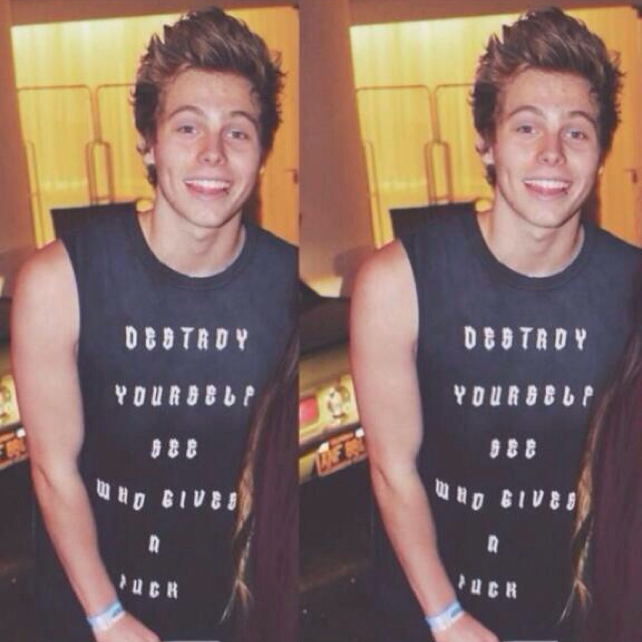 can't remember the last time he changed his shirt