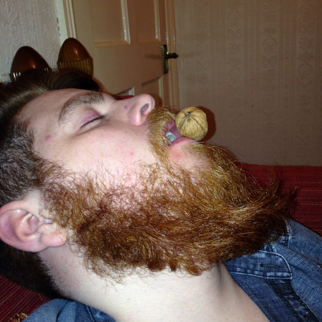 This is John. You'll often find him at parties or on London Transport... Asleep
