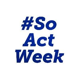 Hub for the SoActWeek Campaign | #SoActWeek | Every Week | http://t.co/oJp0S3ycxc | Volunteer? http://t.co/FnMBoWn03k |