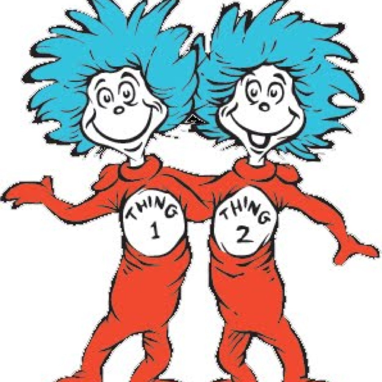 Thing 1 & Thing 2 tweeting our thoughts and our favorite Dr Seuss Quotes! email us your quotes at drseussprincess@gmail.com