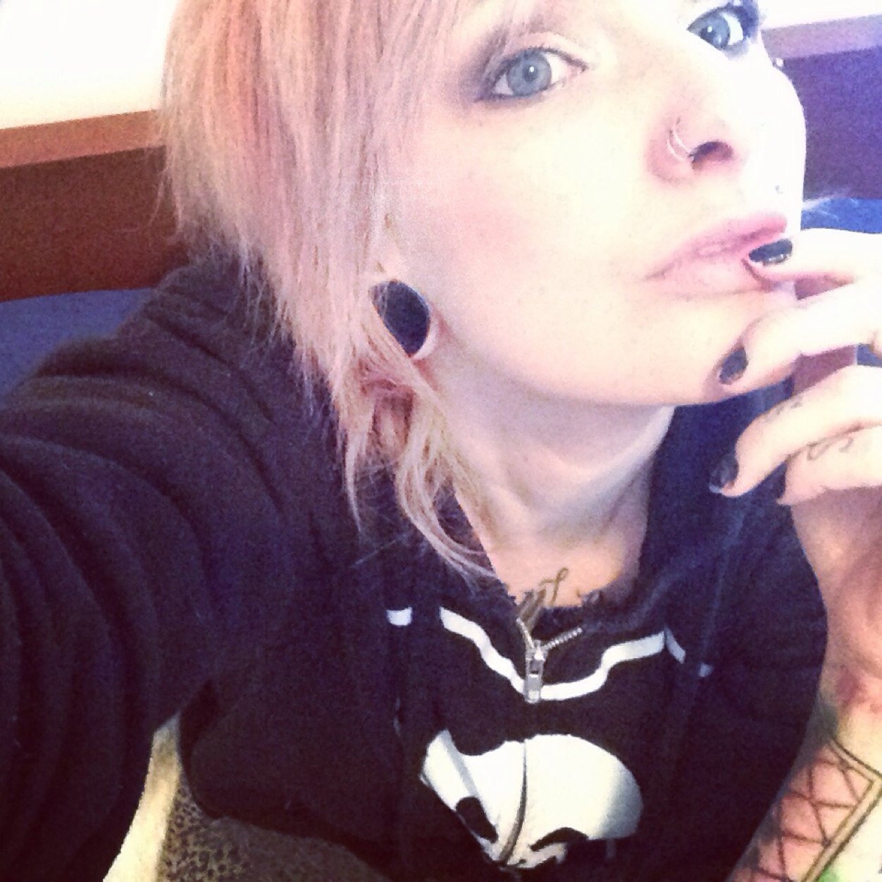 I heart coffins, bats, anything to do with death and I am seriously overly obsessed with alkaline trio and hello kitty, star wars AND hello wars.