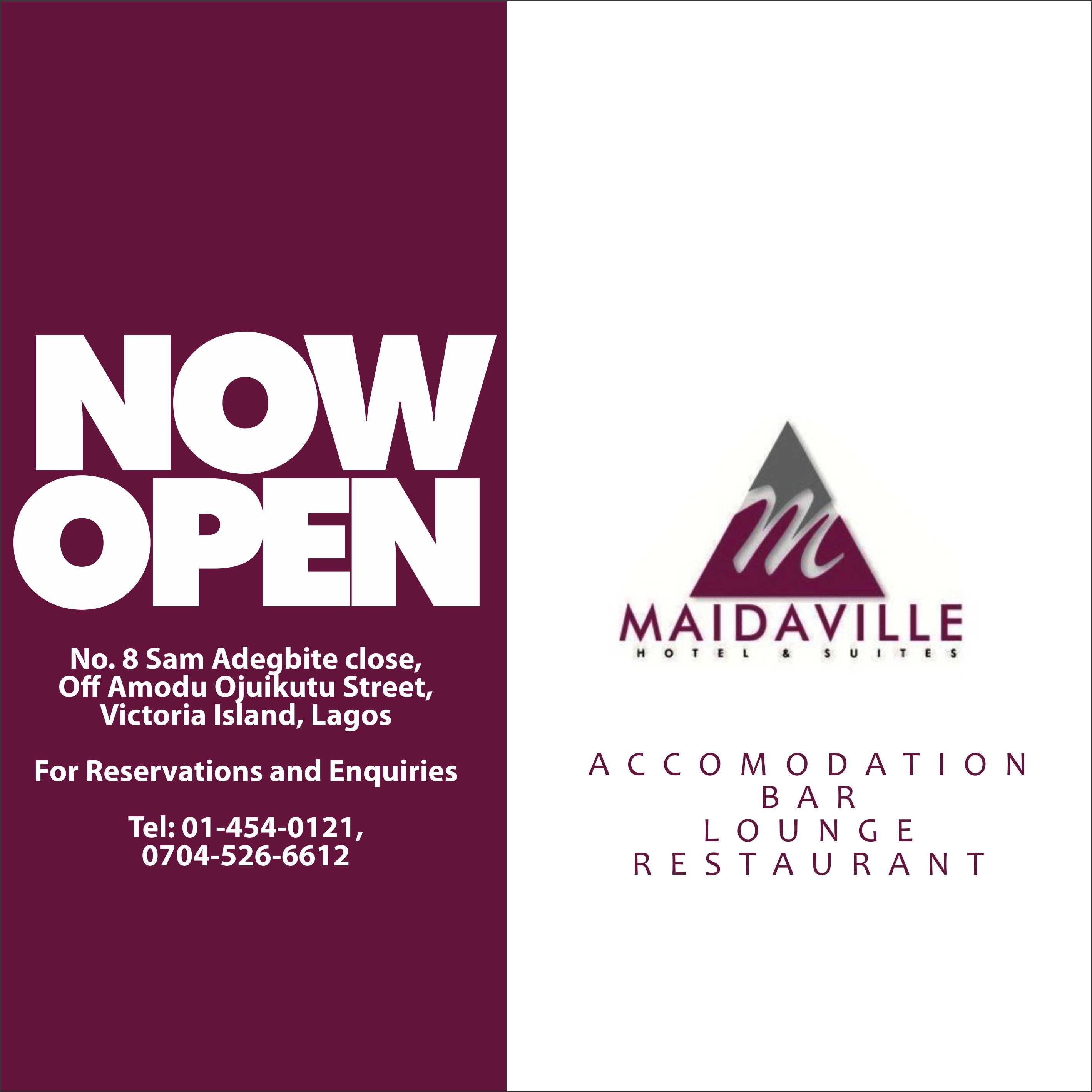 MHS is located at No.8 Sam Adegbite Close,Off Amodu Ojikutu Street, Off Saka Tinubu,Victoria Island, Lagos For Enquiries Call- 01-454-0121