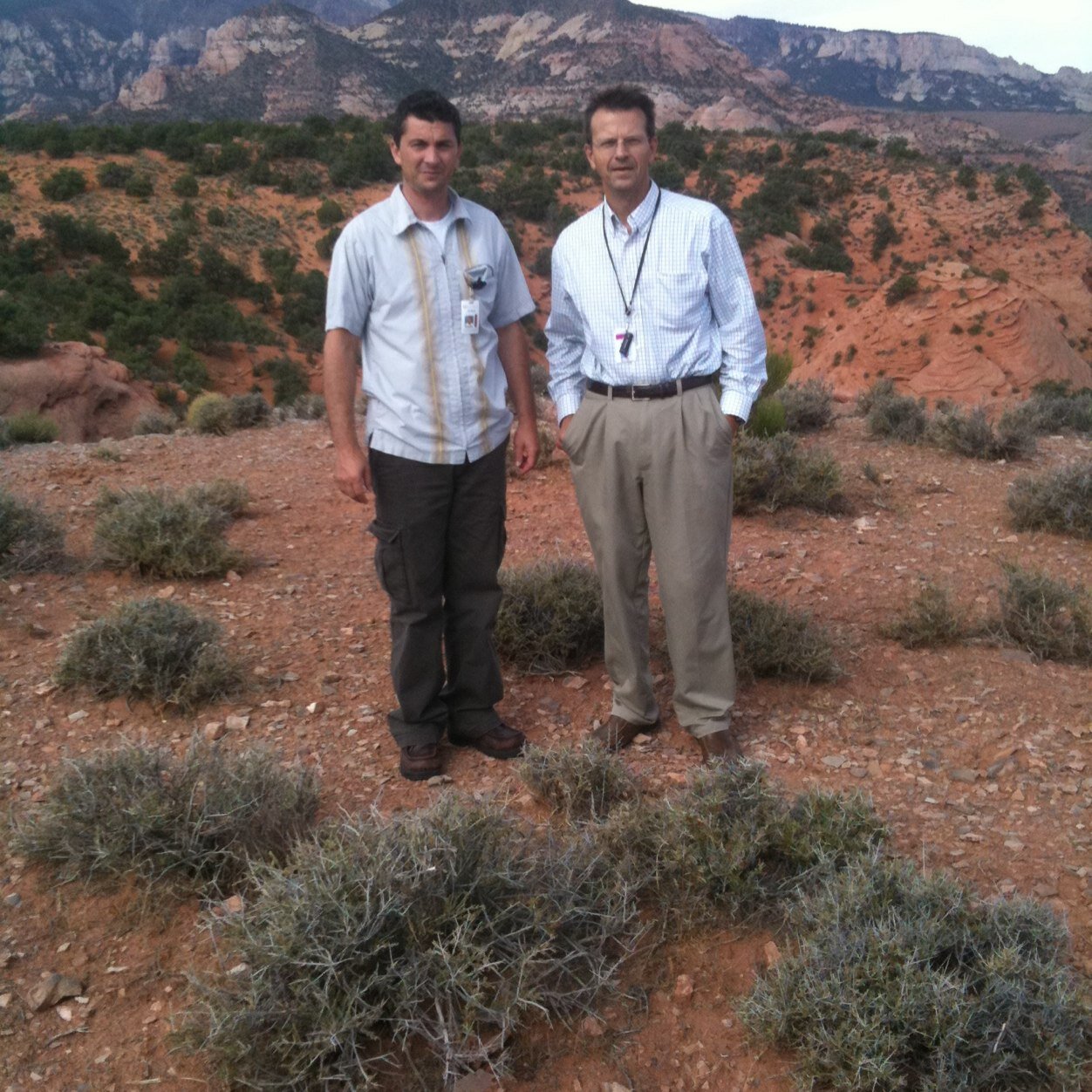 Jayson, a good friend and colleague, with me at the Navajo mountain clinic.