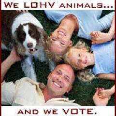 We are the League of Humane Voters, Washington D.C. Chapter. We LOHV animals and we vote! 

RT ≠ Endorsement.
