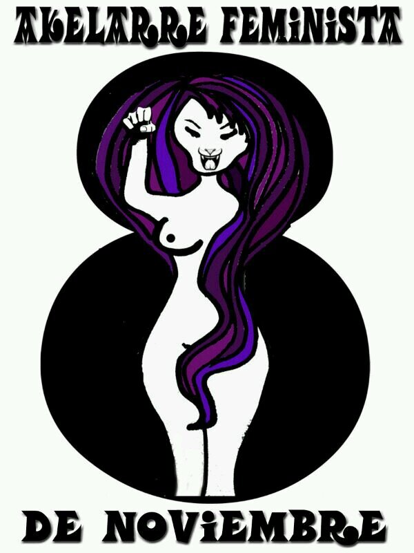 Akelarre8n's profile picture. Espacio de lucha Feminista contra el sistema patriarcal opresor. akelarre8n@riseup.net