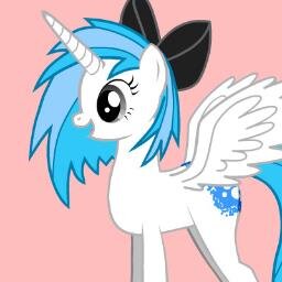 hey there! Im priness Vinylie the princess crowned for her music skills here in Equestria! Known as the only princess with no cutie mark and proud!