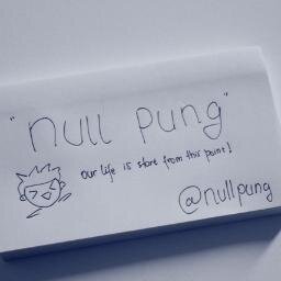 nullpung's profile picture. Bringing writing to your mind |
nullpung@gmail.com