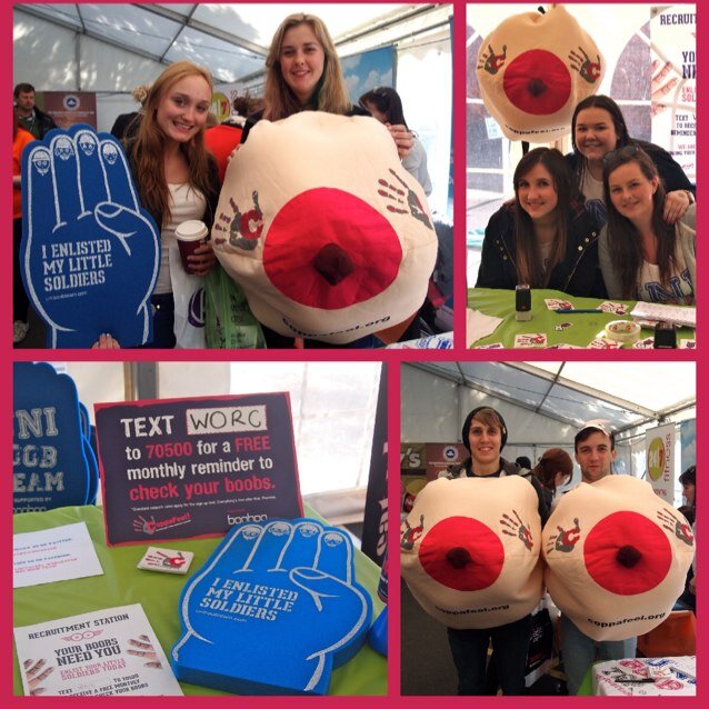 Representing @CoppaFeelPeople at Worcester Uni. Thoughts and musings by @uniboobteam Leader Dominique. Knowing your boobs could save your life.