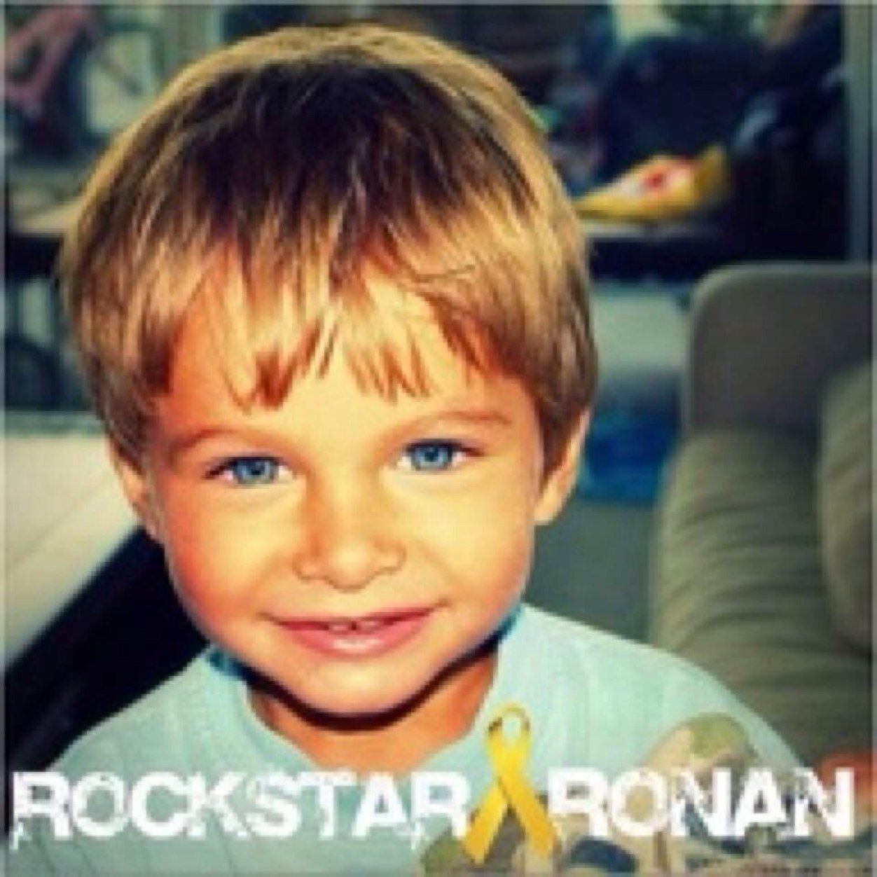 Ronan Sean was only 3 when neuroblastoma, a form of childhood cancer, killed him. I hate you cancer!