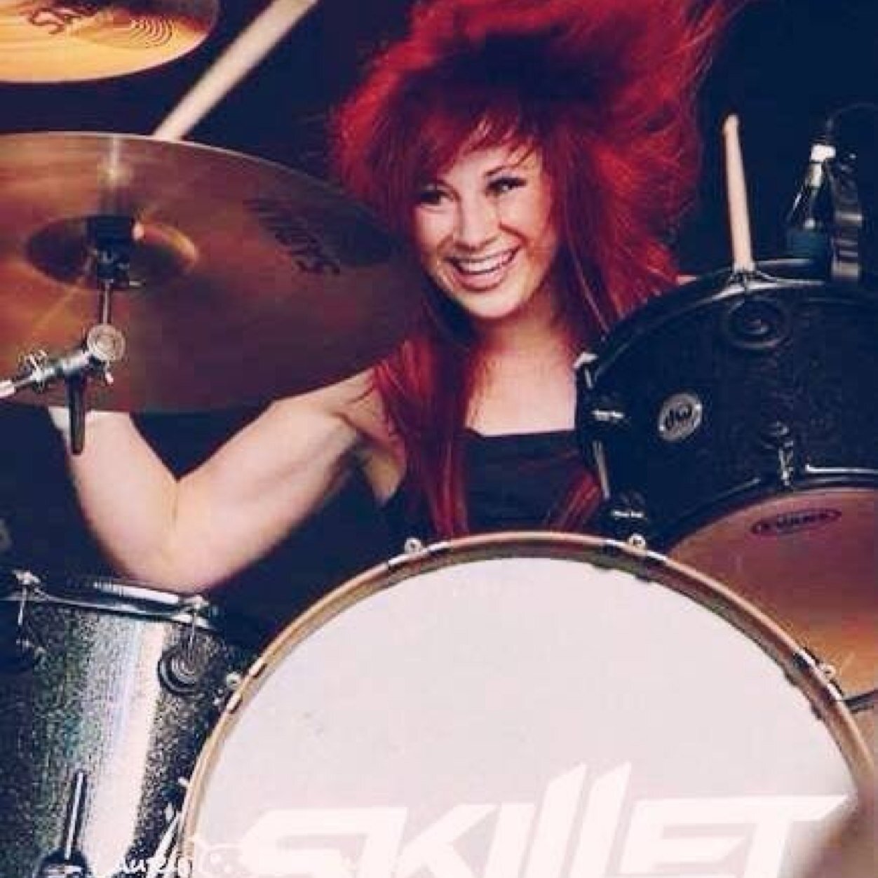 i play the drums and Jen Ledger is my role model:]may god bless you always!