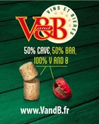 50% Cave, 50% Bar, 100% VandB.
V and B c'est une cave dans laquelle on découvre une large gamme de vins, de bières, de whiskies et de rhums.