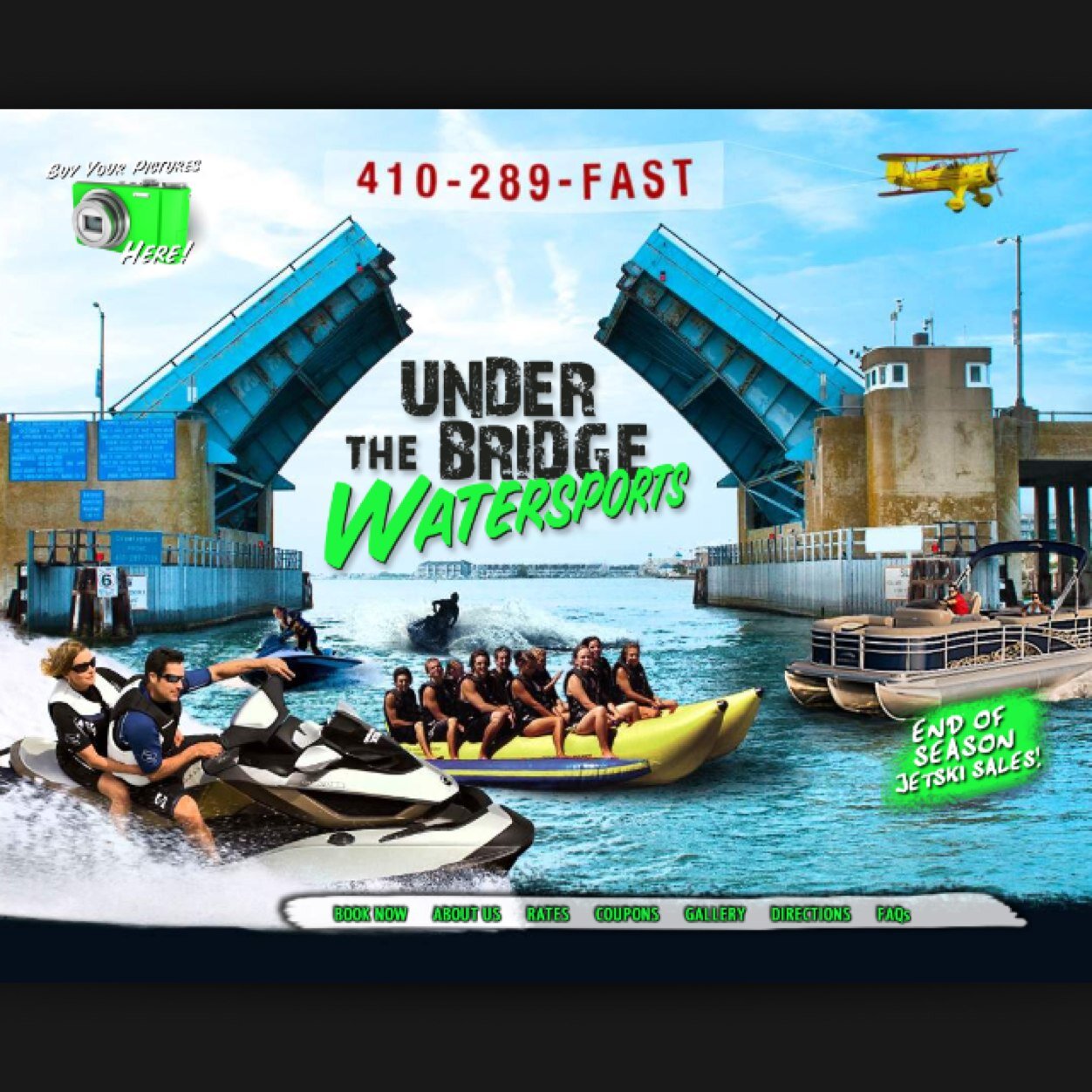 Banana Boat. Jet Skis. Pontoon Rentals
410-289-FAST
