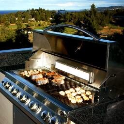 Custom built Outdoor Kitchens and backyard entertainment centers. Complete with Gazebo's, Decks & Landscaping. #Backyard #BBQ