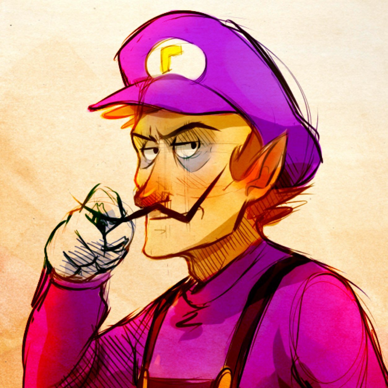 Wah, hah, hah! It's Waluigi's time to shine! I'm better than that green-capped plumber, for sure! [#MarioRP/#SSBRP] #TeamMario