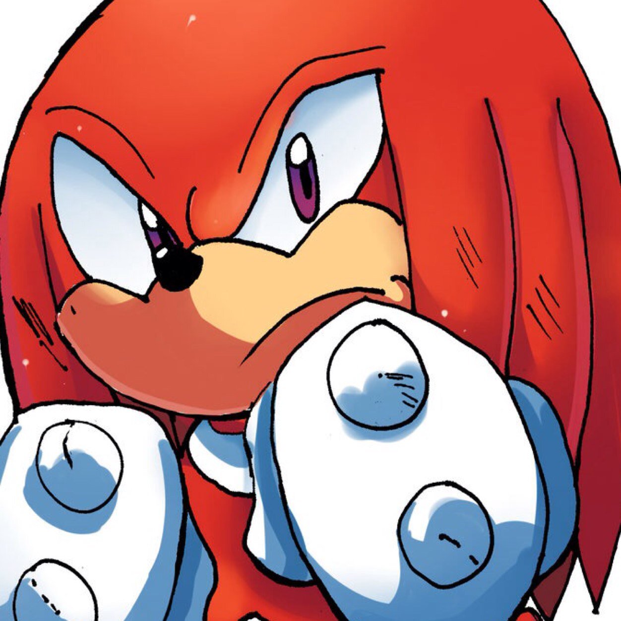 I'm Knuckles, the echidna destined to guard and to protect the Master Emerald. I /try/ not to remember my Enerjak state... |RP•#SonicTwitter•#Multiverse.|