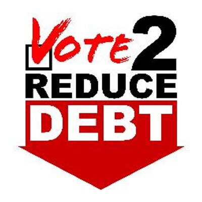 vote 2 reduce debt vote2reducedebt twitter reducemydebt
