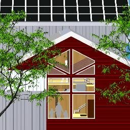 Proposed near-Net-Zero sustainable library to be created through retrofit/expansion of historic barn.
