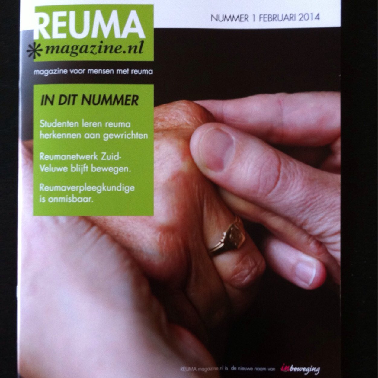 InBewegingReuma's profile picture. In Beweging is een blad voor mensen met reuma en anderen, betrokken bij reuma.