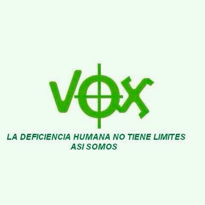 Resultado de imagen de VOX deficiencia humana