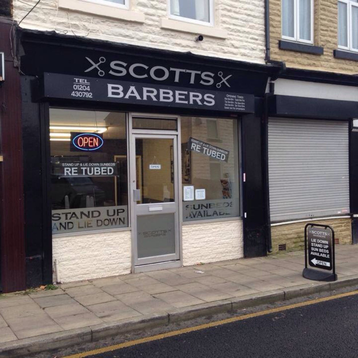 94 Winter Hey Lane, Horwich. Appointments available 9-12 Mon-Fri, 7-3 Sat. Open 9-6 Mon-Weds, 9-7 Thurs, 9-6 Friday, 7-3 Sat, **appointments only Sunday**