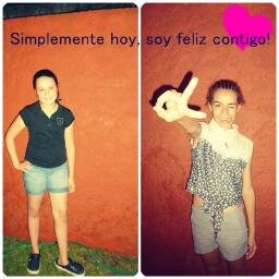 Simplemente hoy, soy feliz contigo!