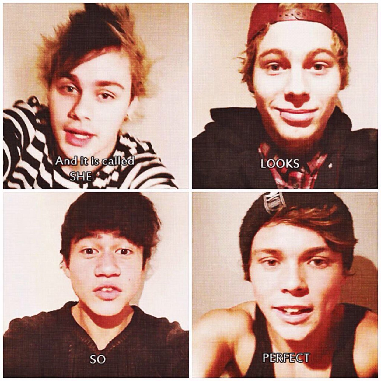 1D and 5SOS aka my everything. MICHAEL PLEASE.