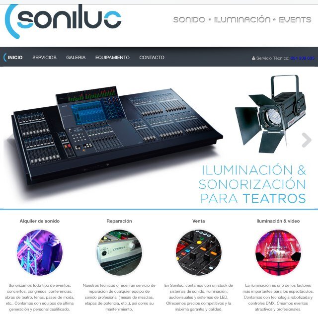 Empresa de alquiler,reparación, venta e instalación de sistemas de sonido,iluminación y videoproyección.