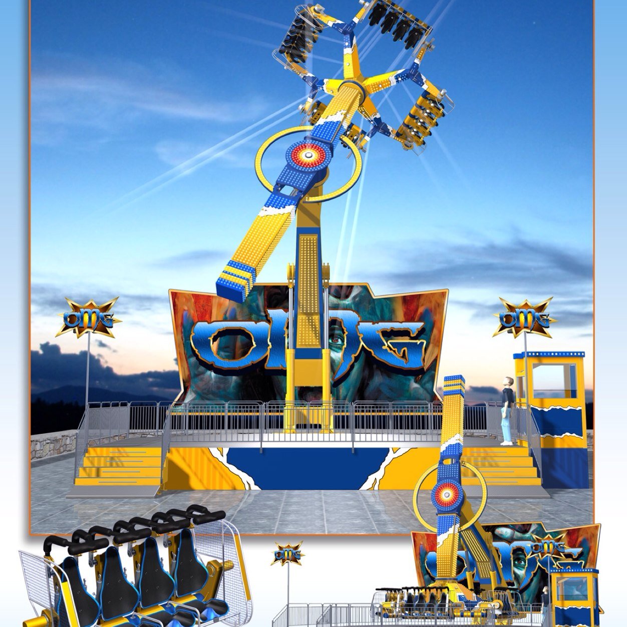 The very first ride of its kind built by Technical park to be operated in the United States!!!