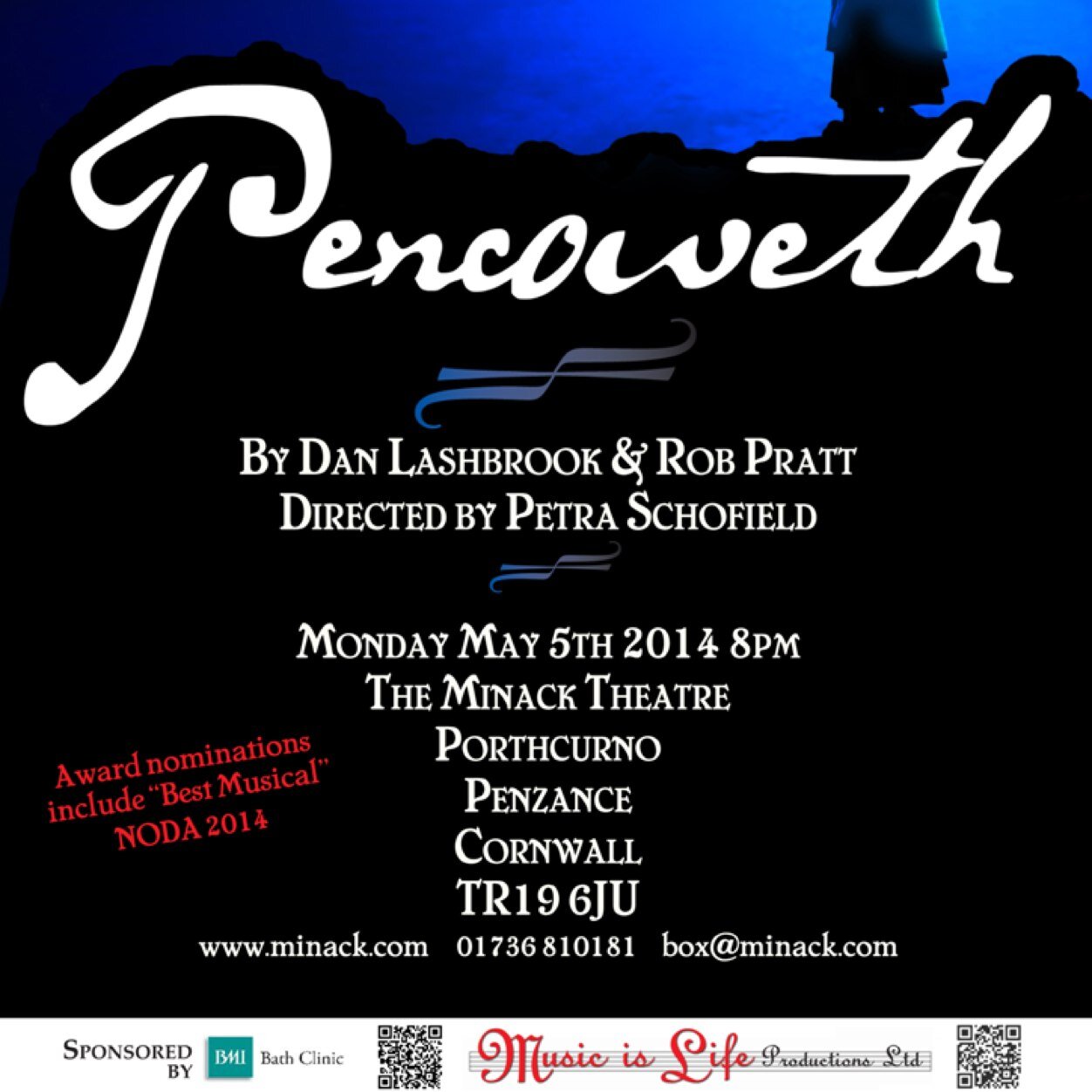 Brand new musical @danlashbrook &rob pratt dir. @pschofield Cornish fishing & stormy seas . Tour kicked off May 5 2014 @minacktheatre http://t.co/4Xk1ylRerX