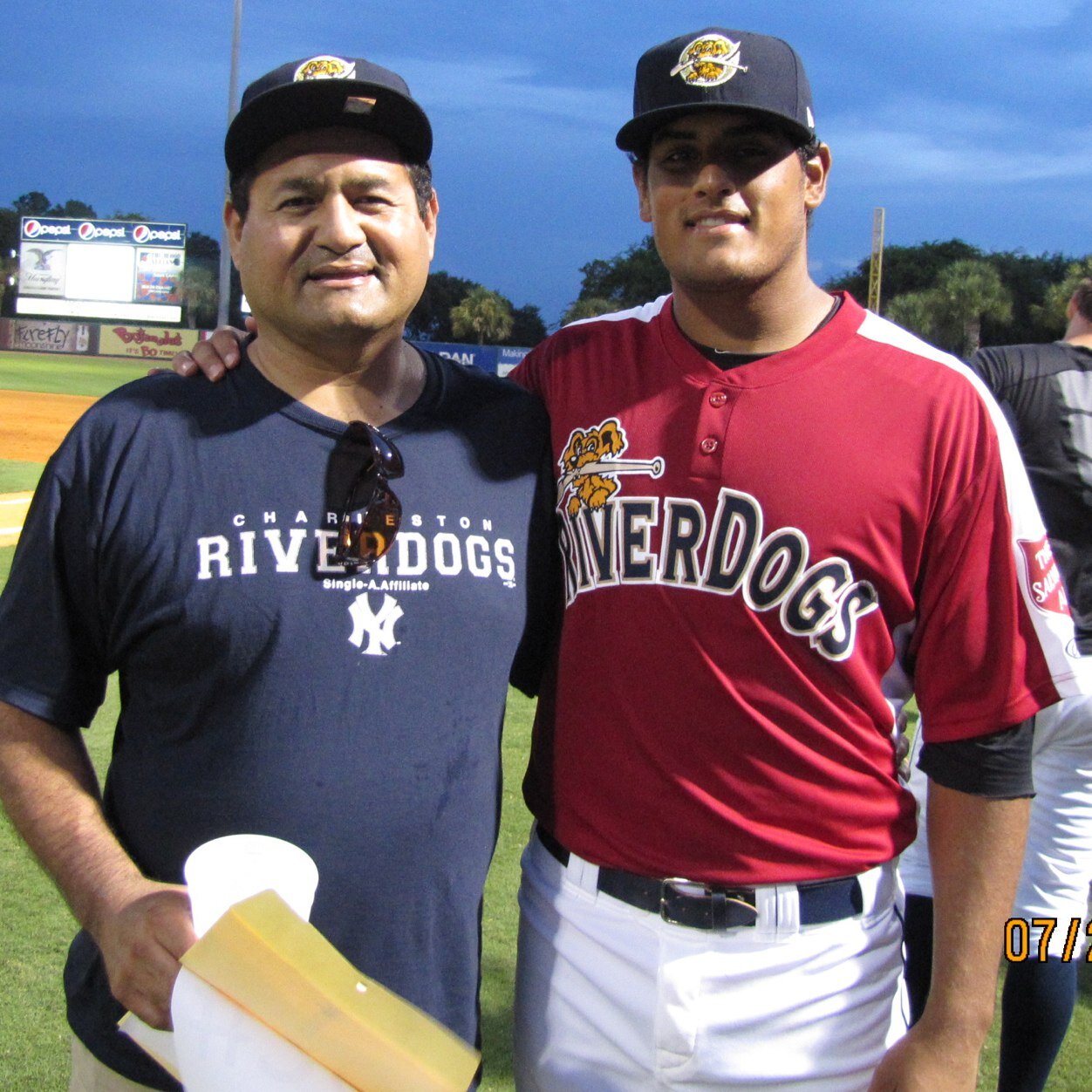 Minor league baseball player in the New York Yankees organization. 
University of San Diego alum 
Highland Hawk!