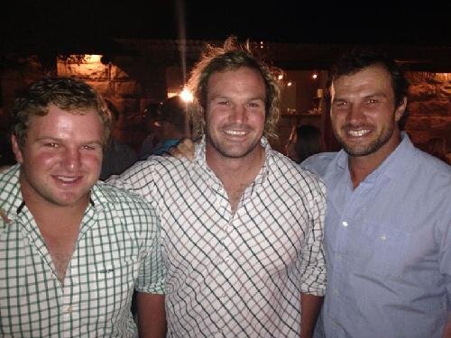 Proud farmer,Bcom Graduate and brother to Springbok brothers Jannie and Bismarck. Can also throw around the oval ball